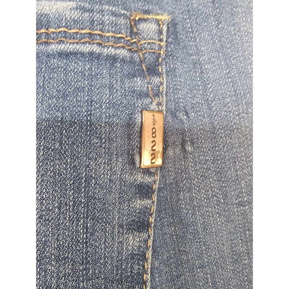 1822 Denim Butter Distressed Skinny Ankle Jeans Womens Sz 14 Raw Hem 32x27 Blue - Picture 14 of 14